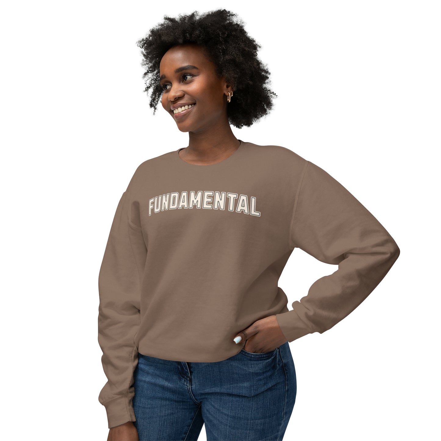 Reading Fundamental Varsity Shirt, Comfort Colors Lightweight Crewneck Sweatshirt