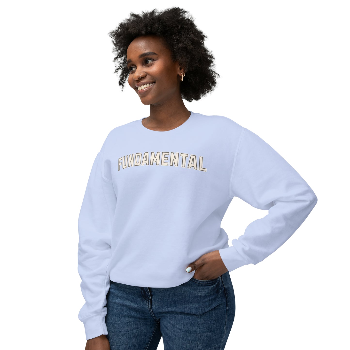 Reading Fundamental Varsity Shirt, Comfort Colors Lightweight Crewneck Sweatshirt