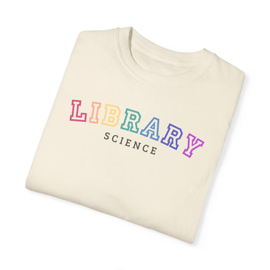 Rainbow Varsity Library Science Crewneck