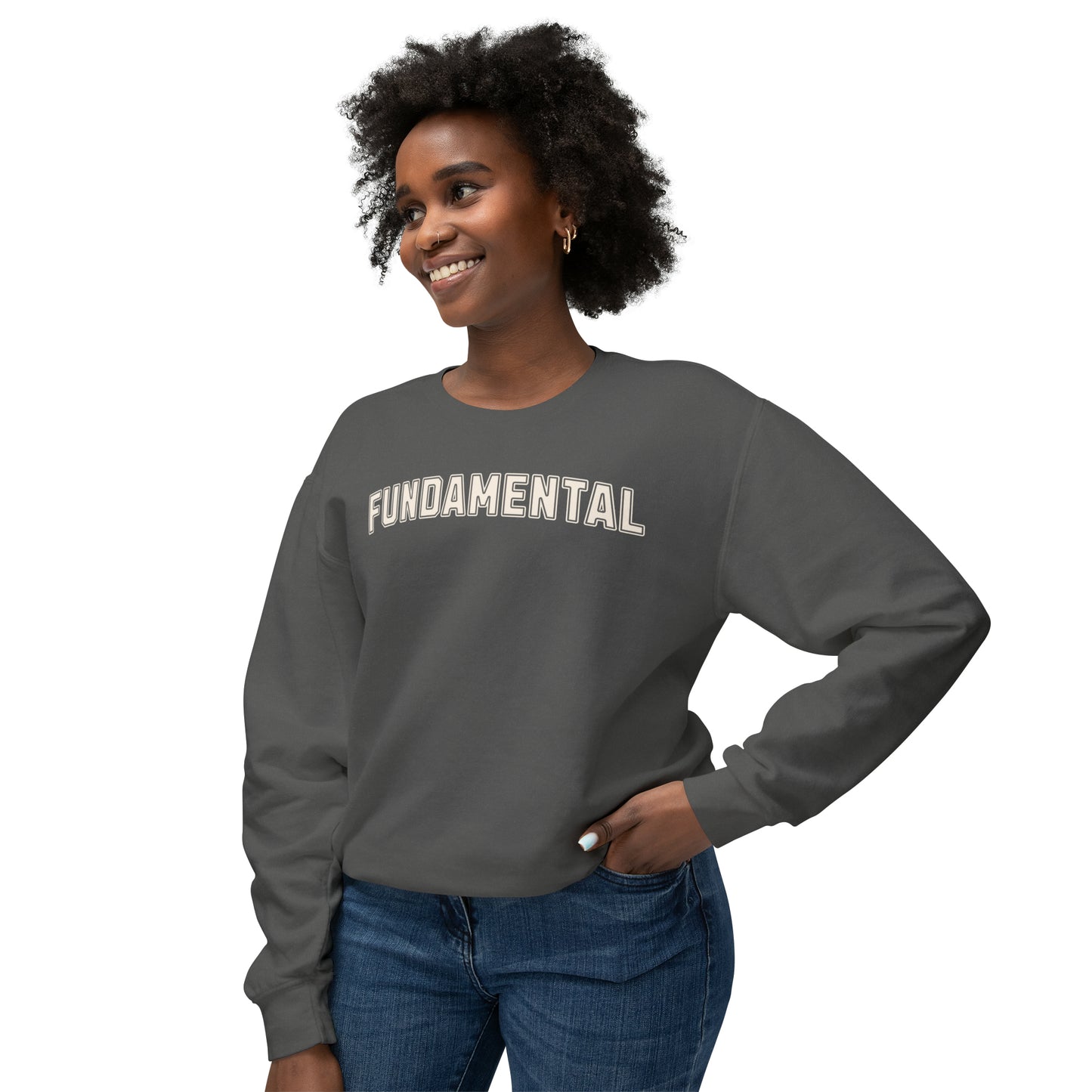 Reading Fundamental Varsity Shirt, Comfort Colors Lightweight Crewneck Sweatshirt