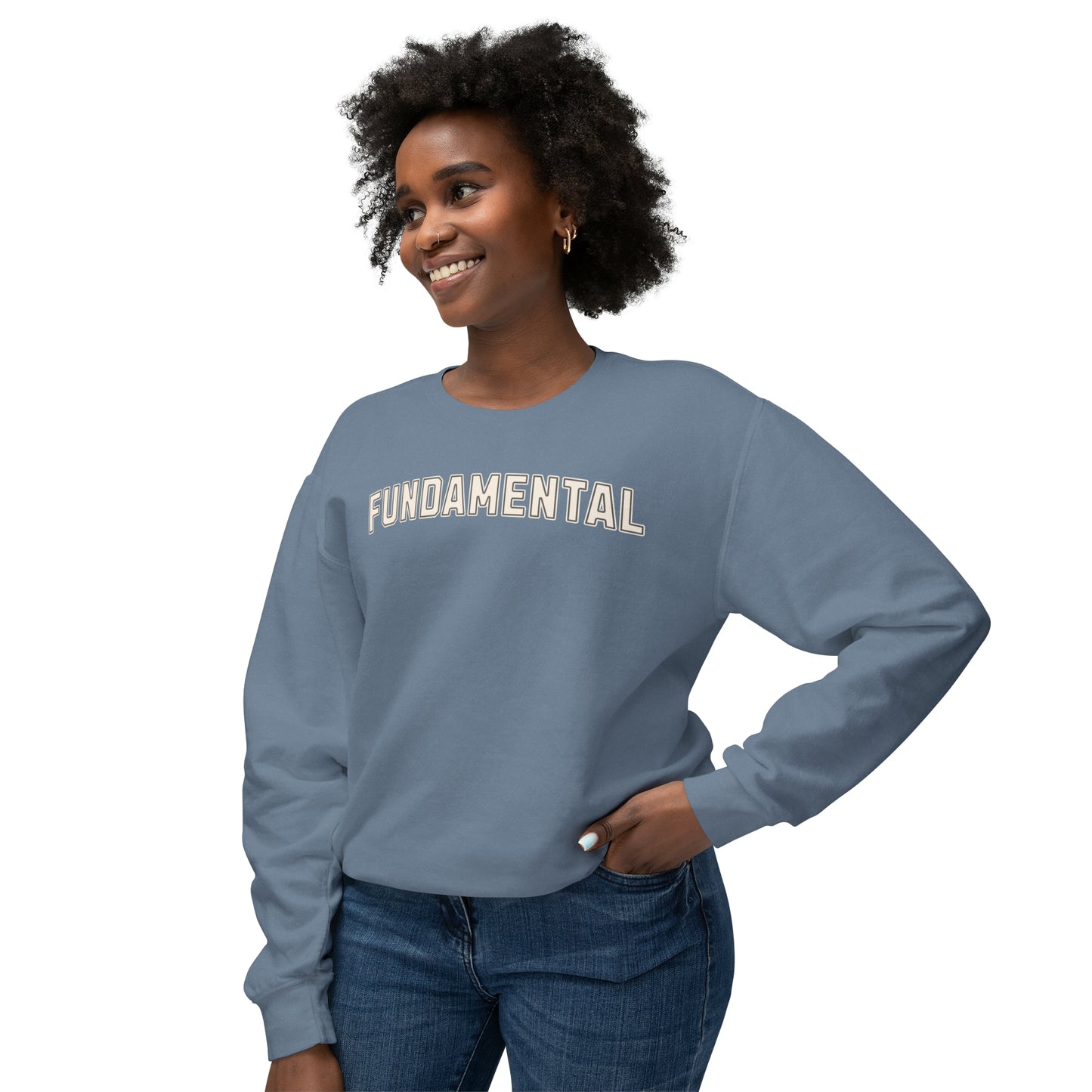 Reading Fundamental Varsity Shirt, Comfort Colors Lightweight Crewneck Sweatshirt