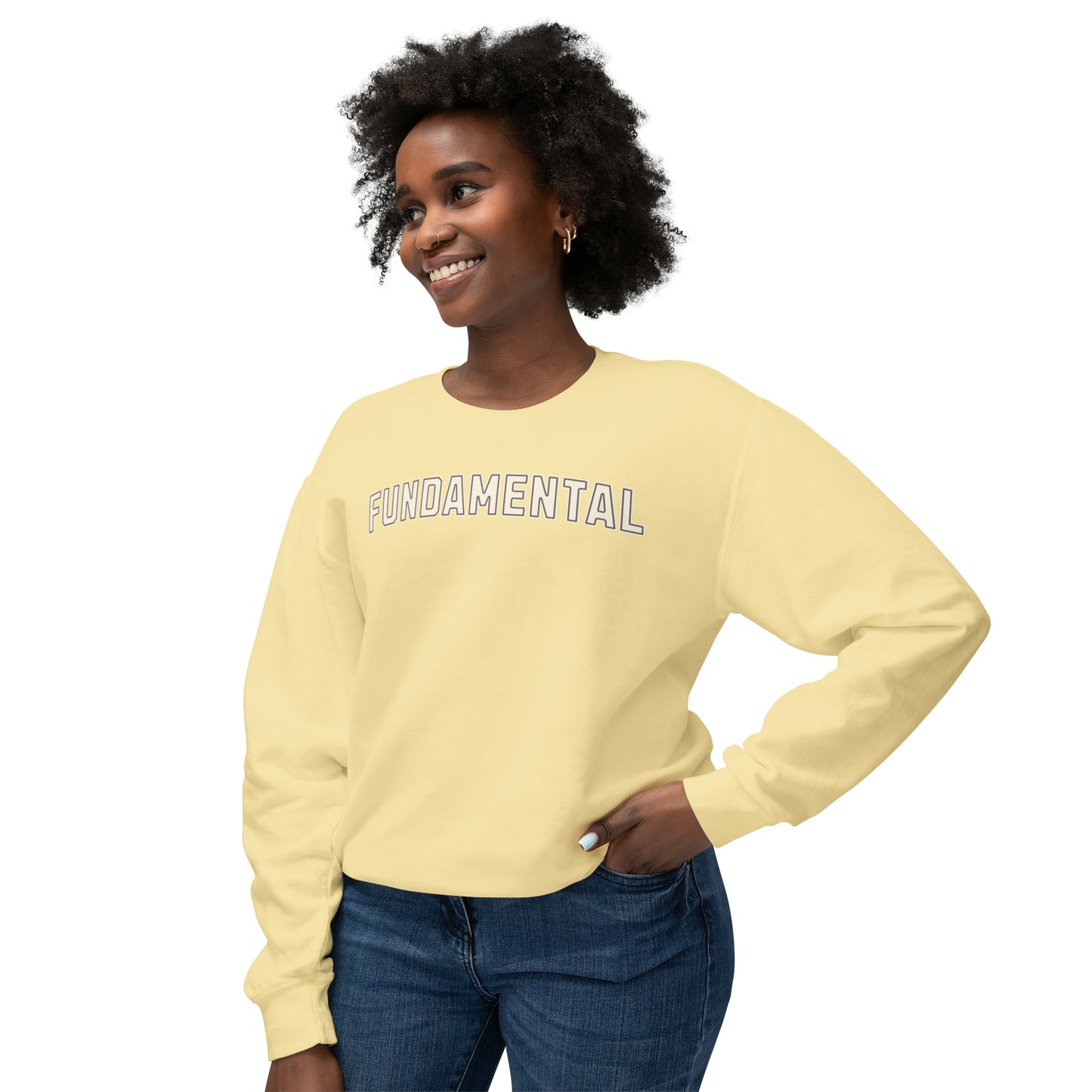 Reading Fundamental Varsity Shirt, Comfort Colors Lightweight Crewneck Sweatshirt