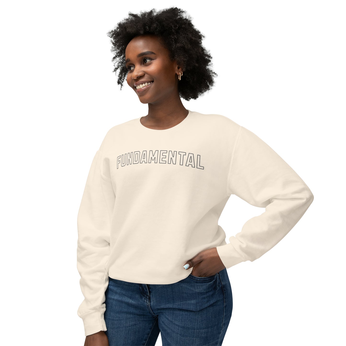 Reading Fundamental Varsity Shirt, Comfort Colors Lightweight Crewneck Sweatshirt