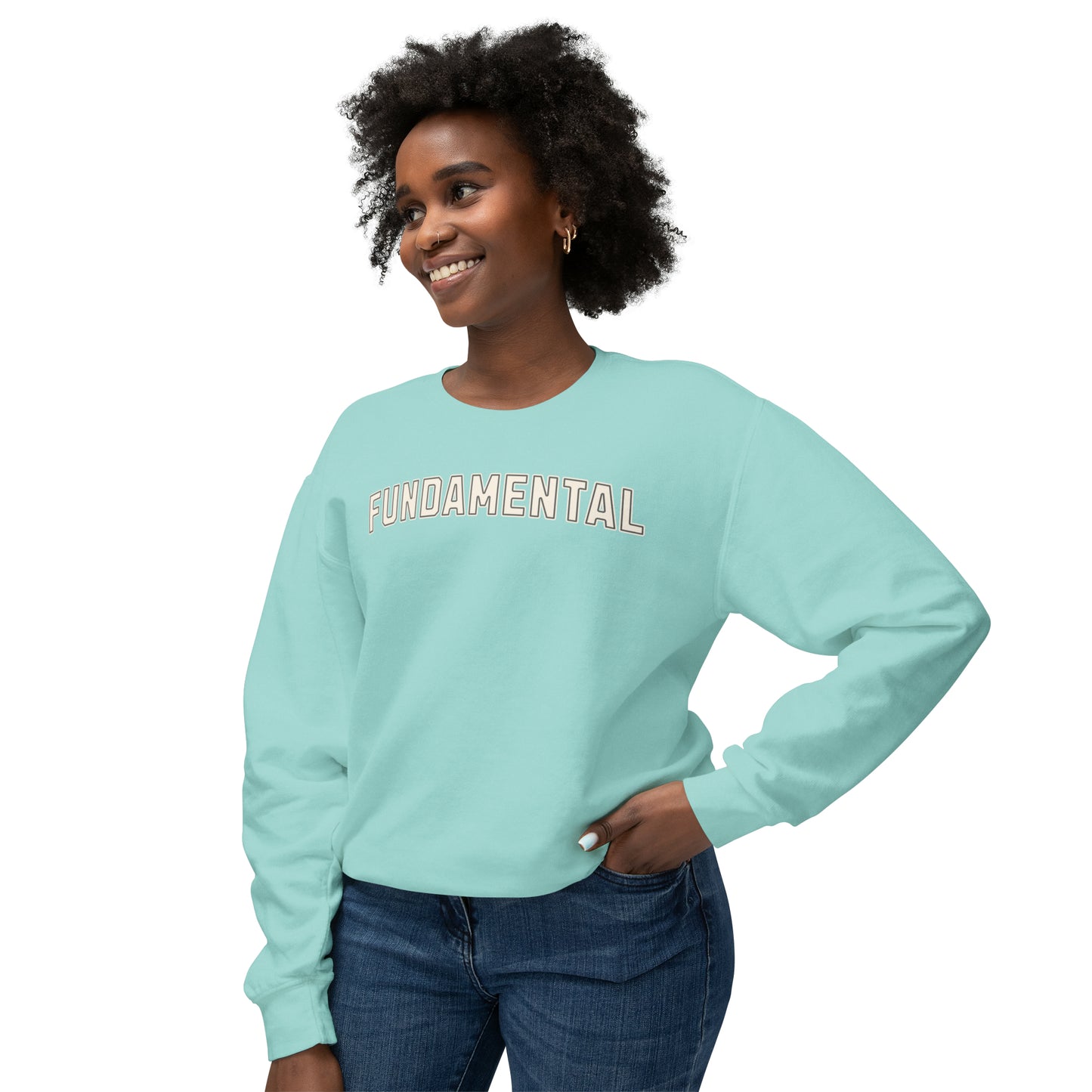 Reading Fundamental Varsity Shirt, Comfort Colors Lightweight Crewneck Sweatshirt